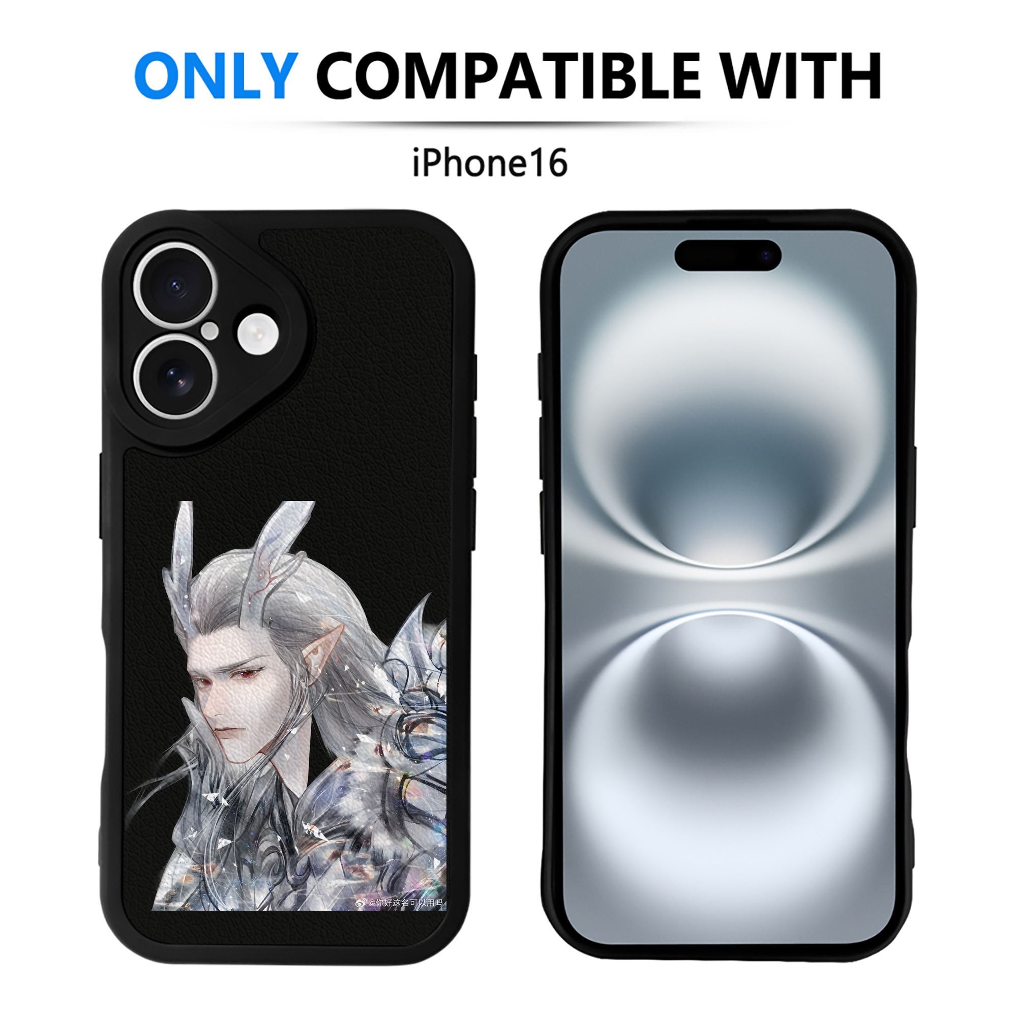 （画像用） Ne Zha 2 ナタ 魔童の大暴れ 【iPhone 16シリーズ対応】シリコンスマホケース（レザー調） 材質：シリコン